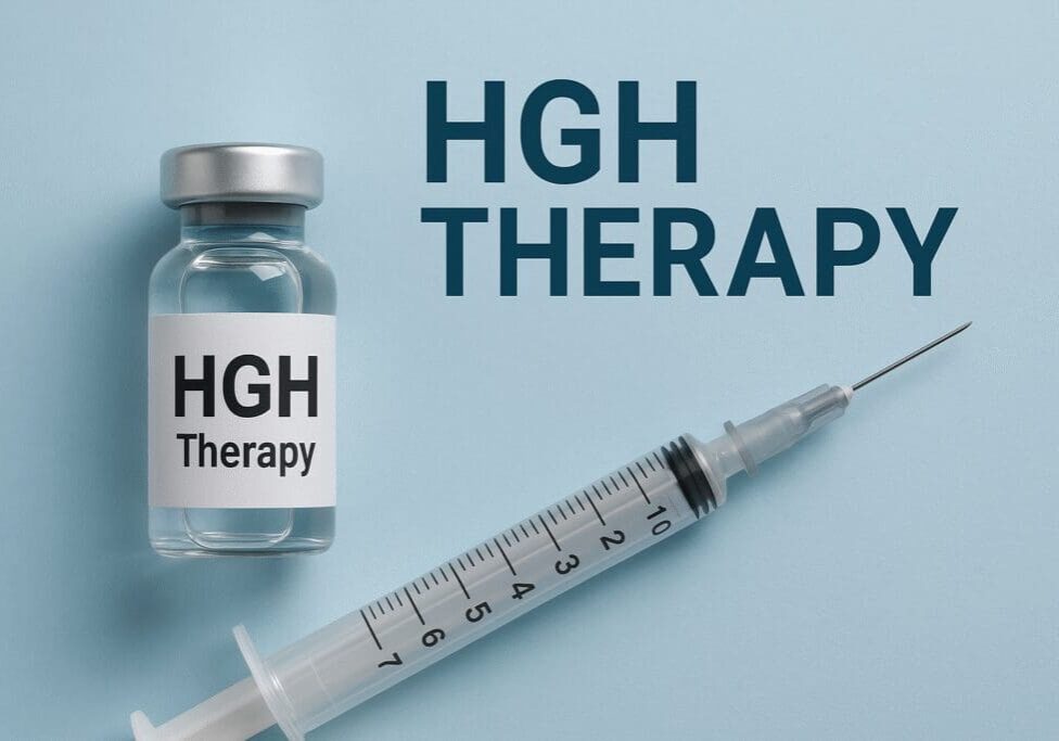 HGH Injection Vial and a syringe